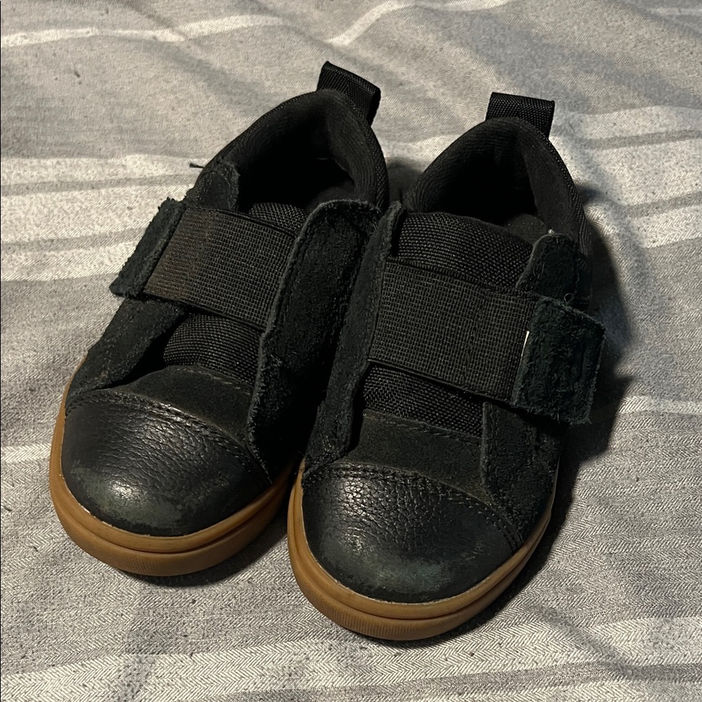 UGG Black Kids Sneakers with Tan Soles